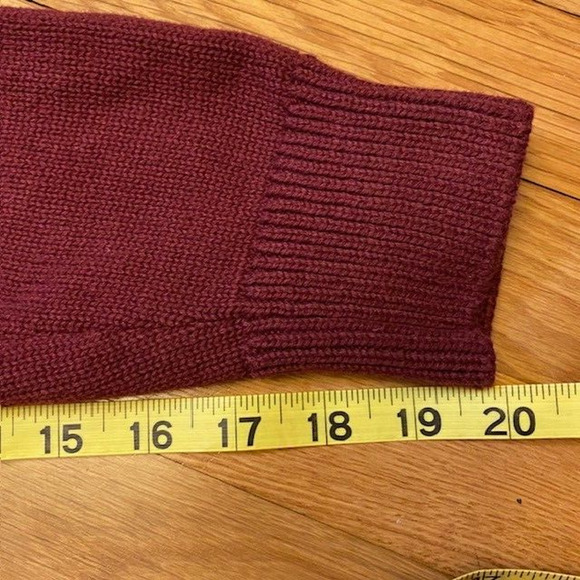 Ben Sherman All Cotton Red Long Sleeve Crew Neck Pullover Sweater Mens Medium - Picture 10 of 10